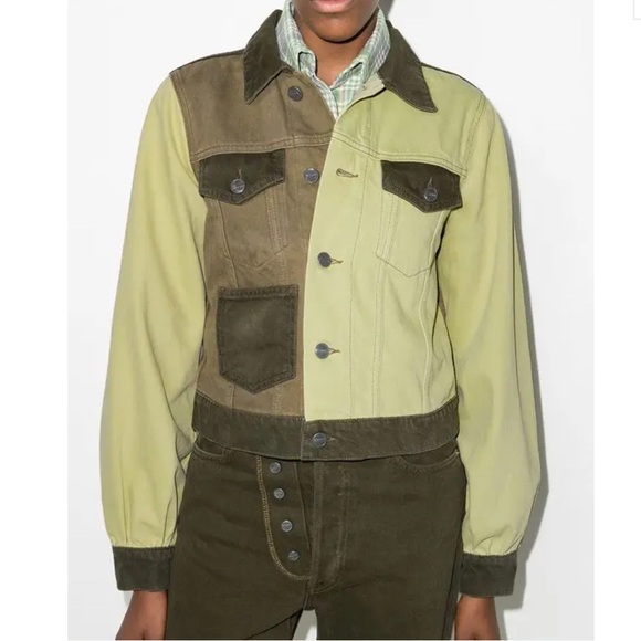 Ganni Jackets & Blazers - Ganni Colorblock Denim Jacket